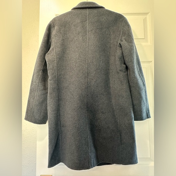 Hand Made Cashmere and Wool Men’s Blue Gray Coat Size 95 (Men Medium) - Picture 2 of 4